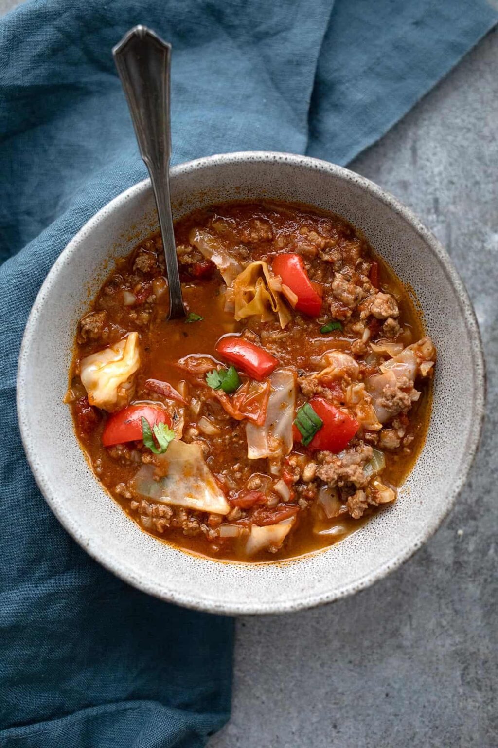 Keto Cabbage Roll Soup