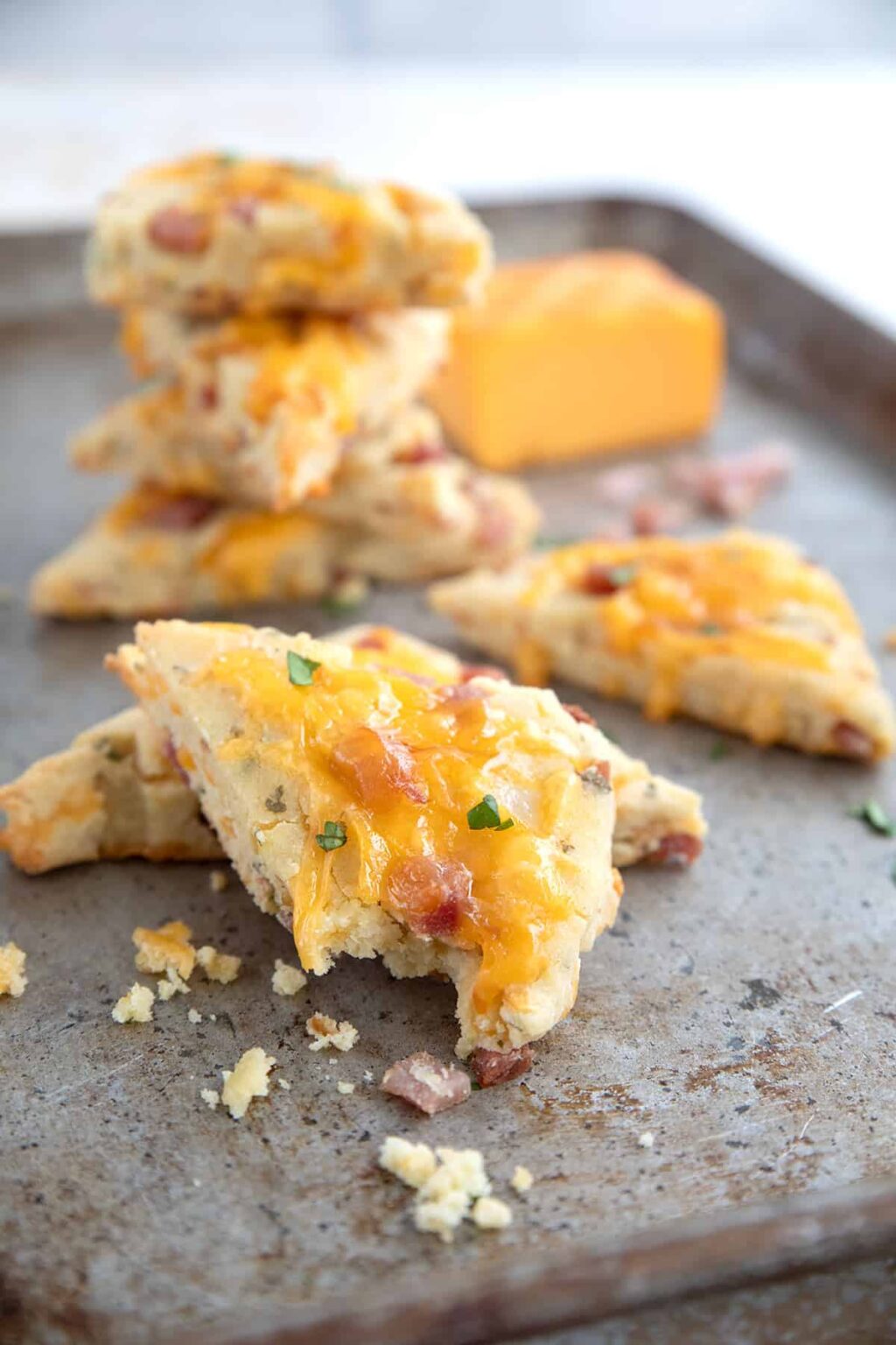 Keto Ham and Cheese Scones