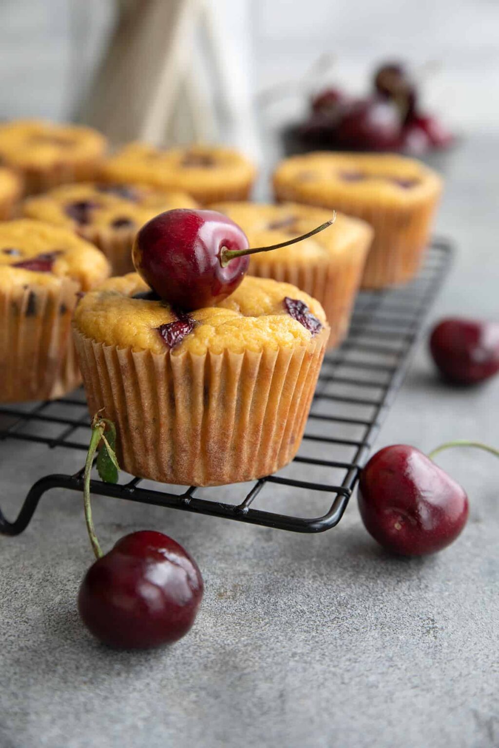 Keto Chocolate Cherry Muffins