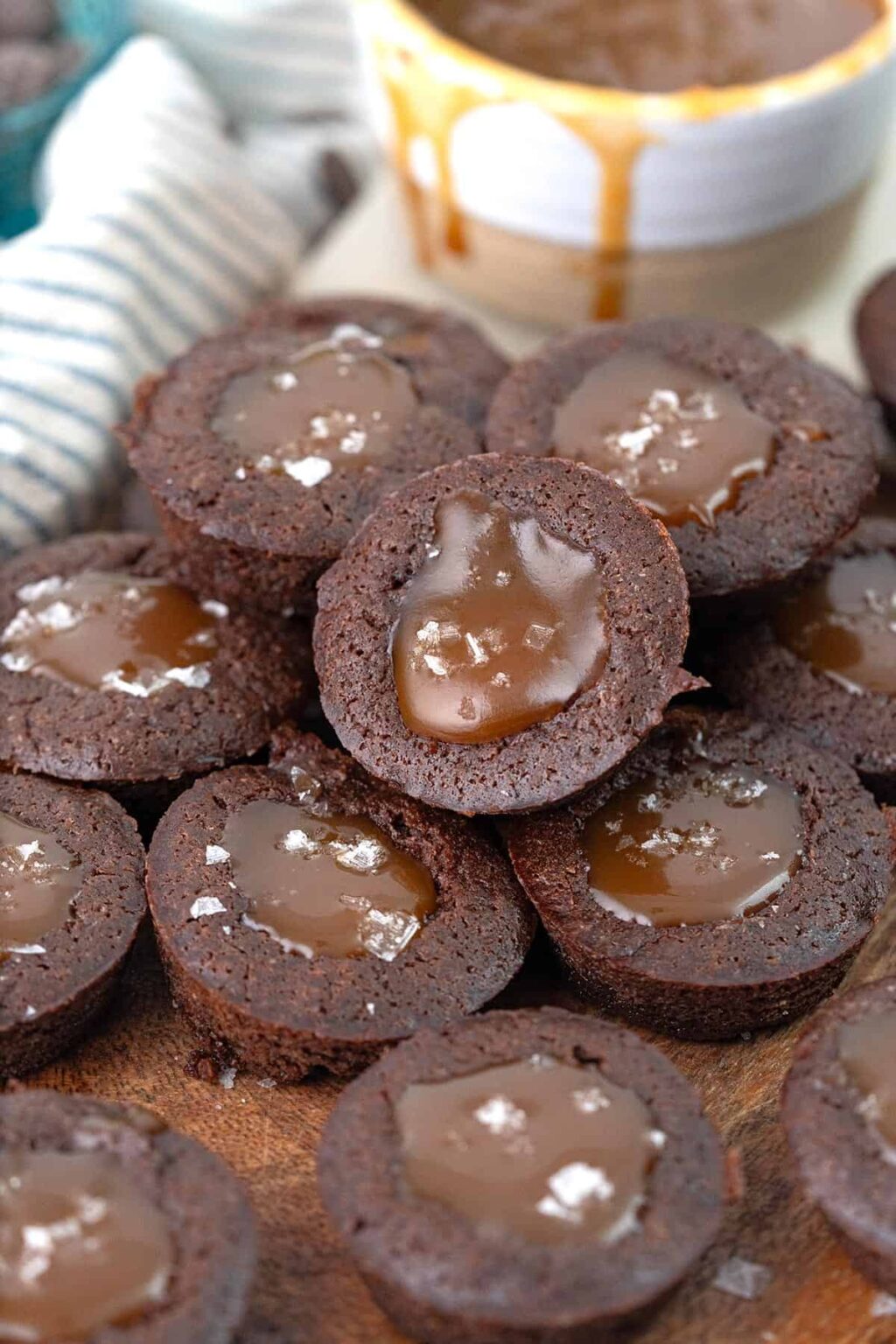 Keto Caramel Brownie Bites