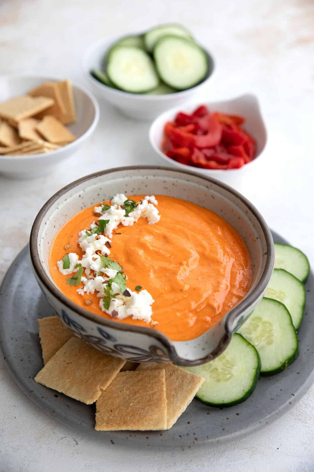 Roasted Red Pepper Feta Dip