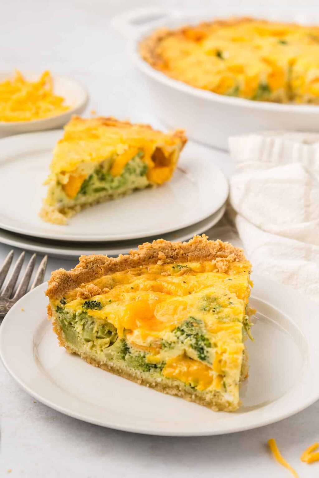 Broccoli Cheddar Keto Quiche