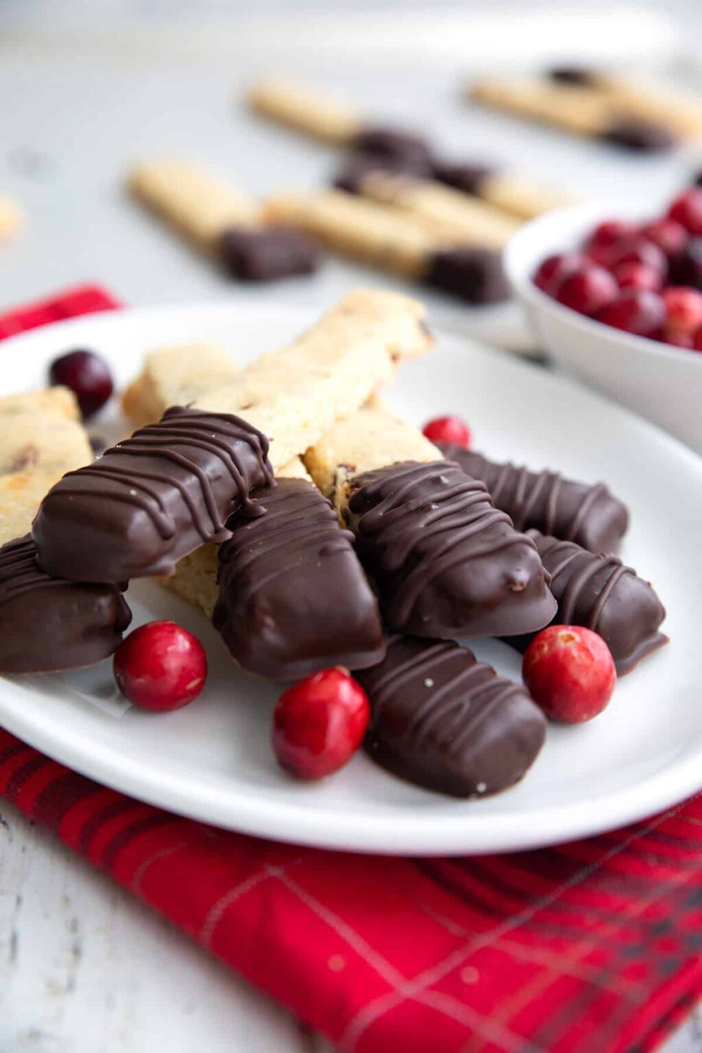 Keto Cranberry Orange Shortbread